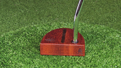 Padauk exotic wood putter with Red Cedar body Woodford golf putter