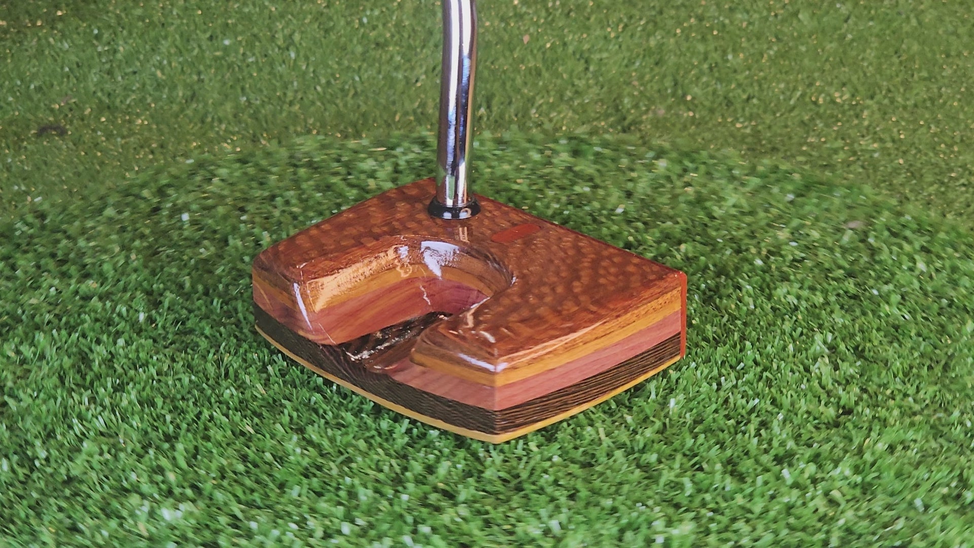 The Prowler style Leopardwood exotic wood Woodrich Regal Putter
