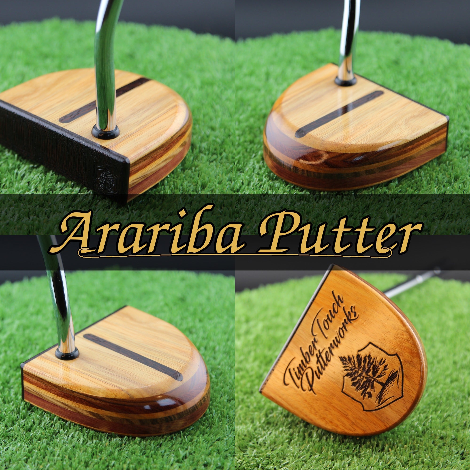 Arariba style Canarywood exotic wood FATTY Putter