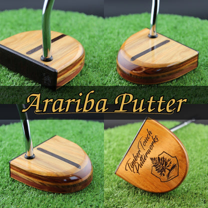 Arariba style Canarywood exotic wood FATTY Putter