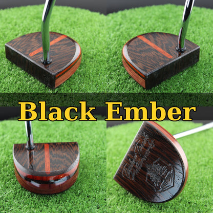 Black Ember putter with exotic Wenge and Padauk FATTY style