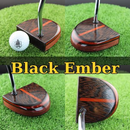 Black Ember putter with exotic Wenge and Padauk FATTY style