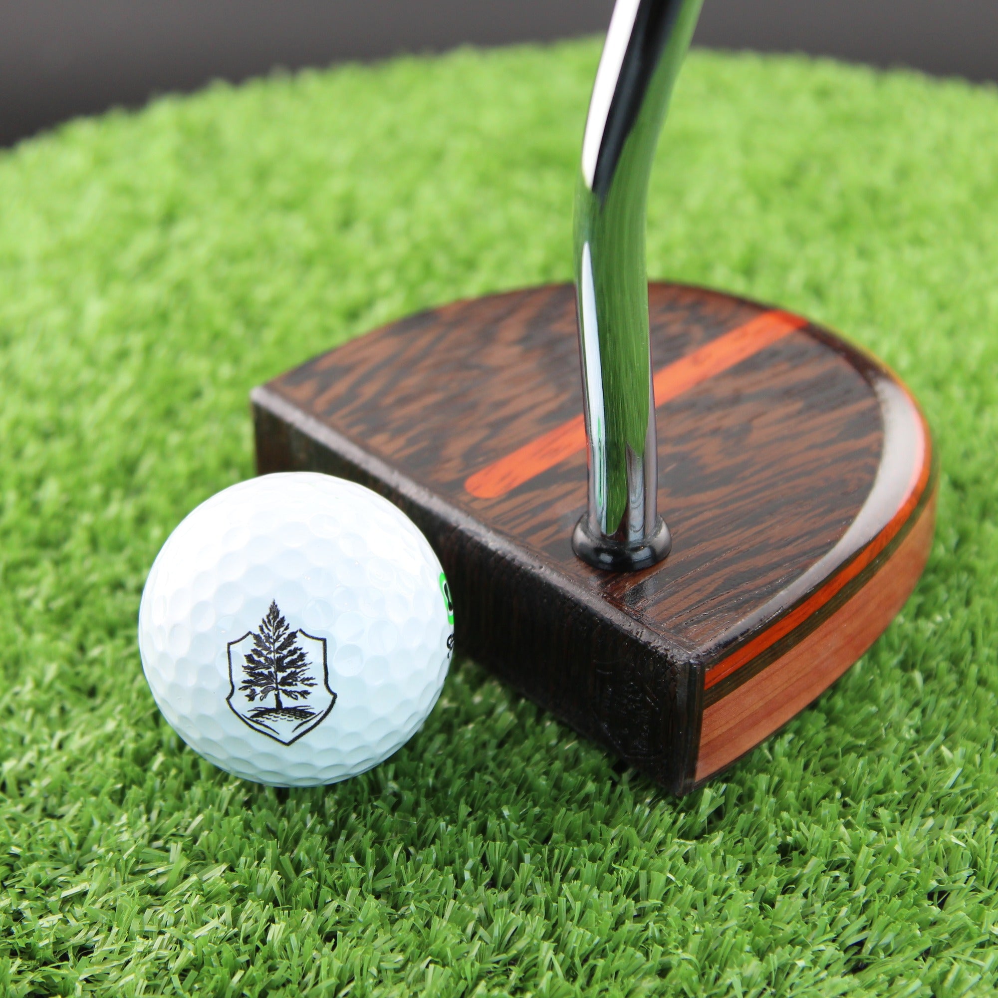 Black Ember putter with exotic Wenge and Padauk FATTY style