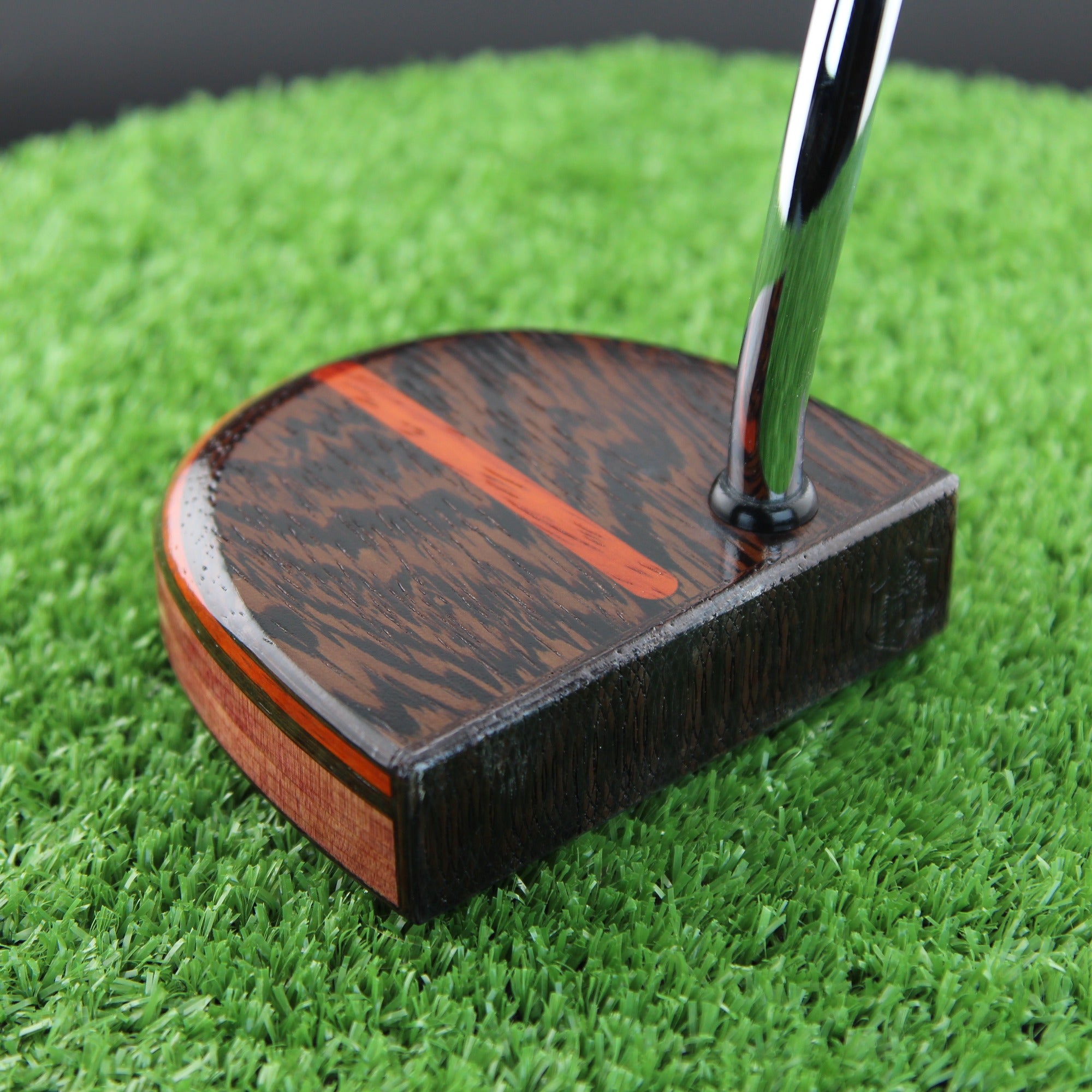 Black Ember putter with exotic Wenge and Padauk FATTY style