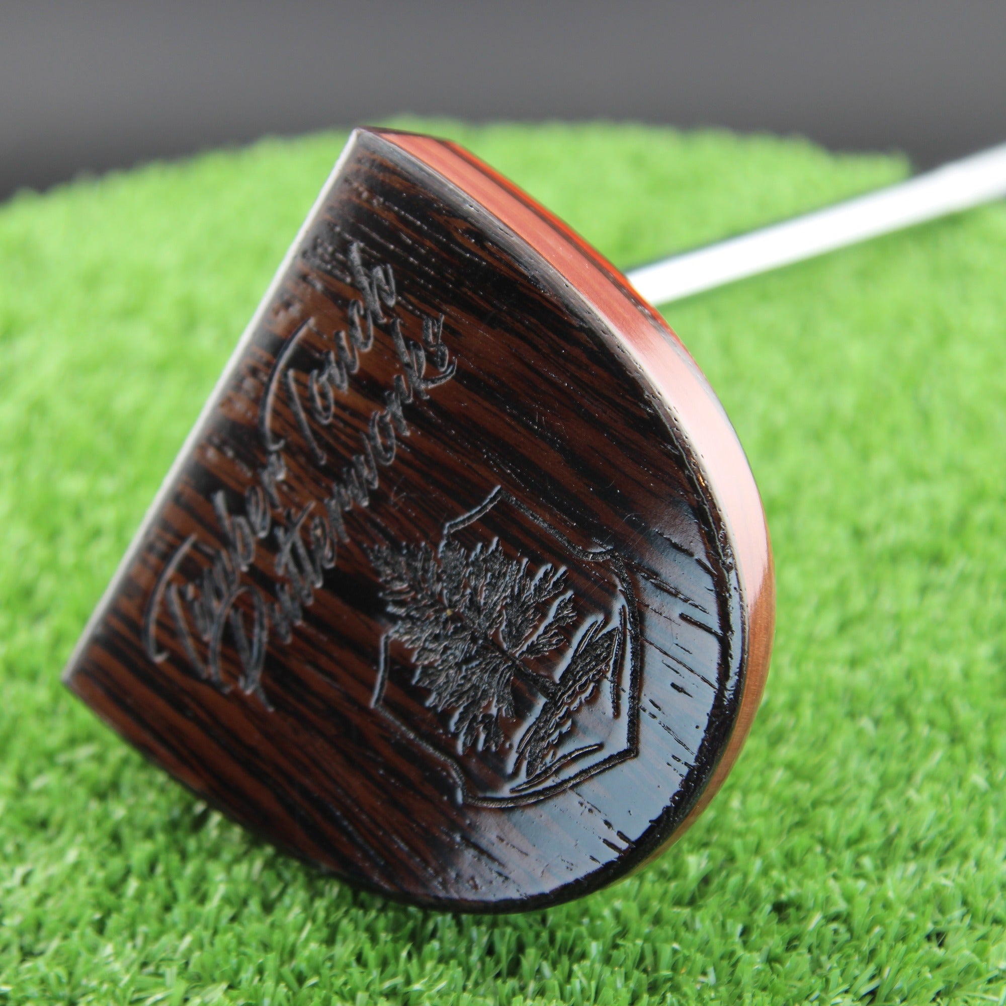 Black Ember putter with exotic Wenge and Padauk FATTY style