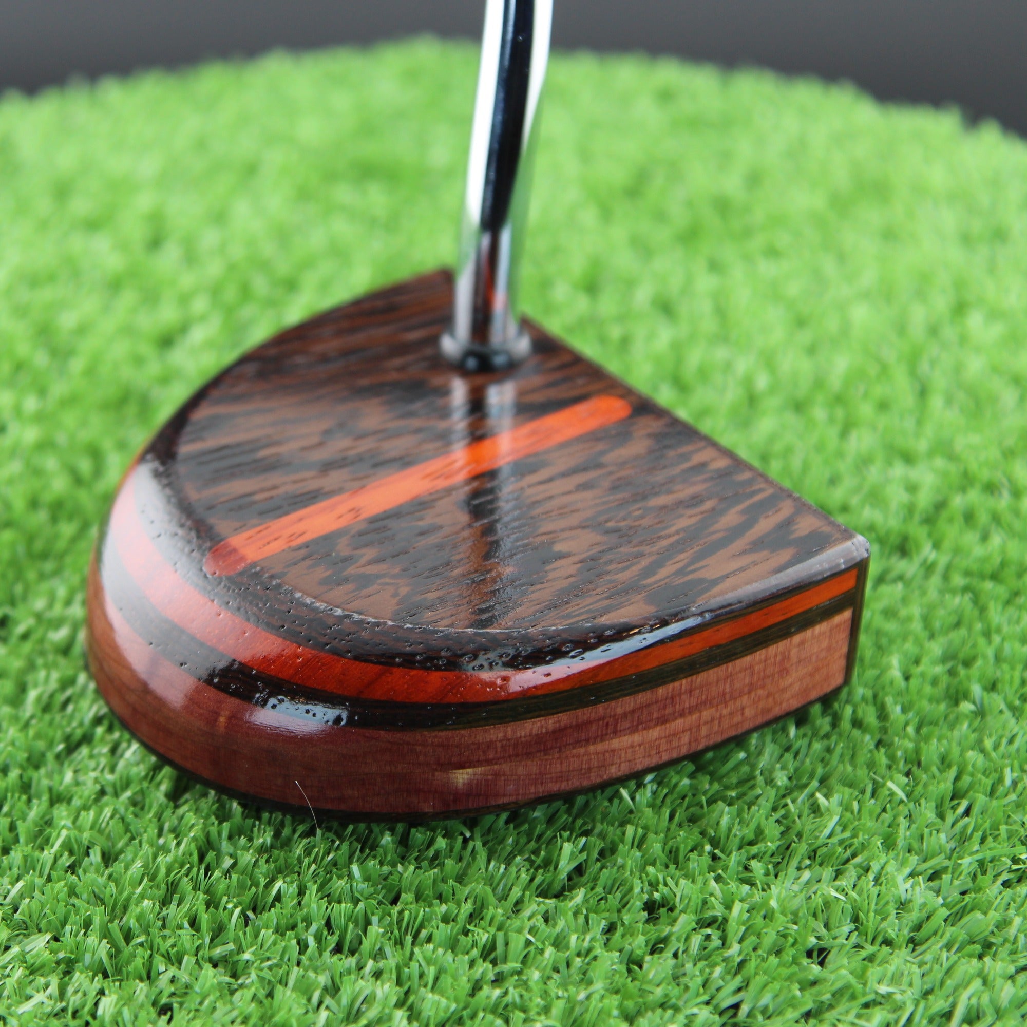 Black Ember putter with exotic Wenge and Padauk FATTY style