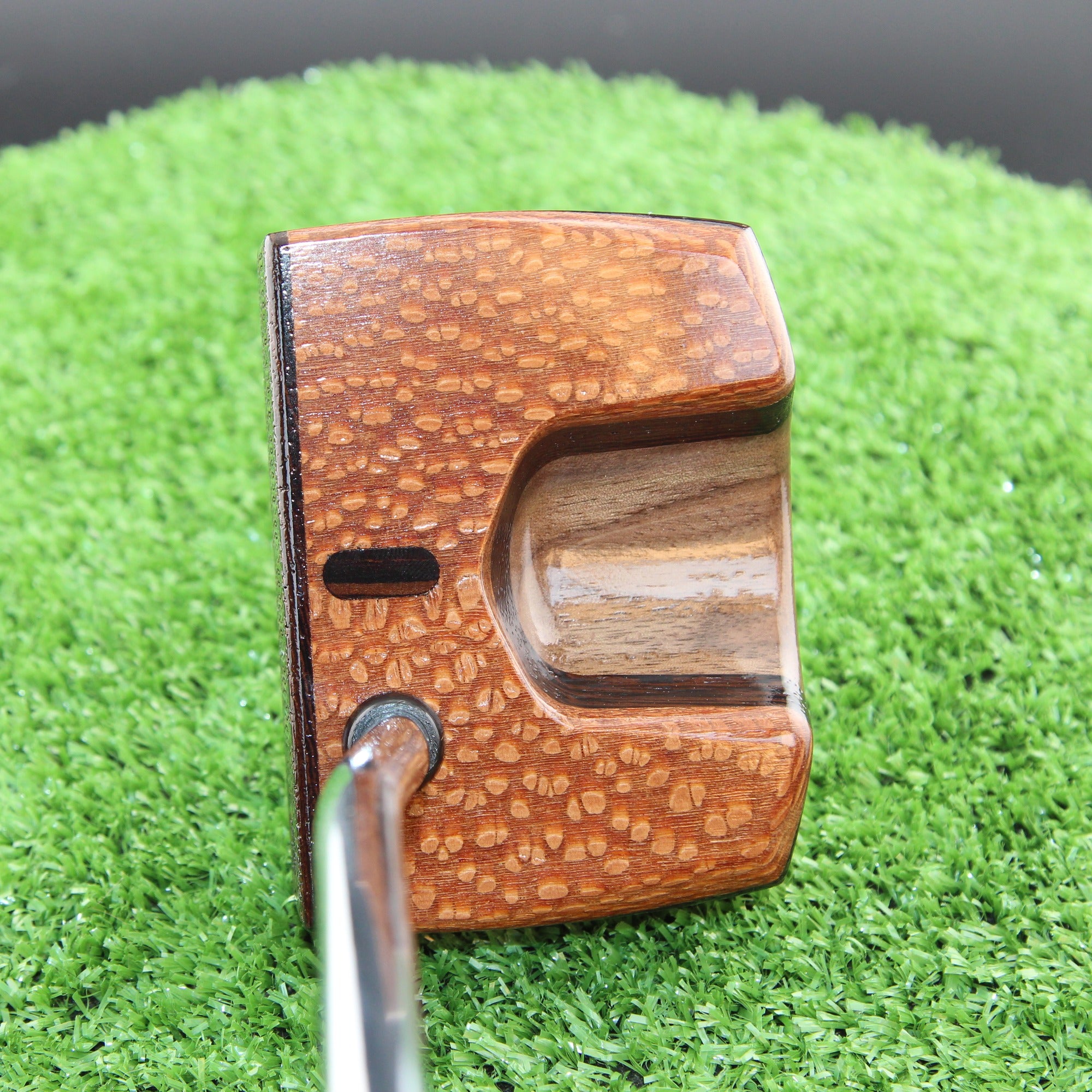 DARK CAT Leopardwood Wenge and Walnut exotic wood putter