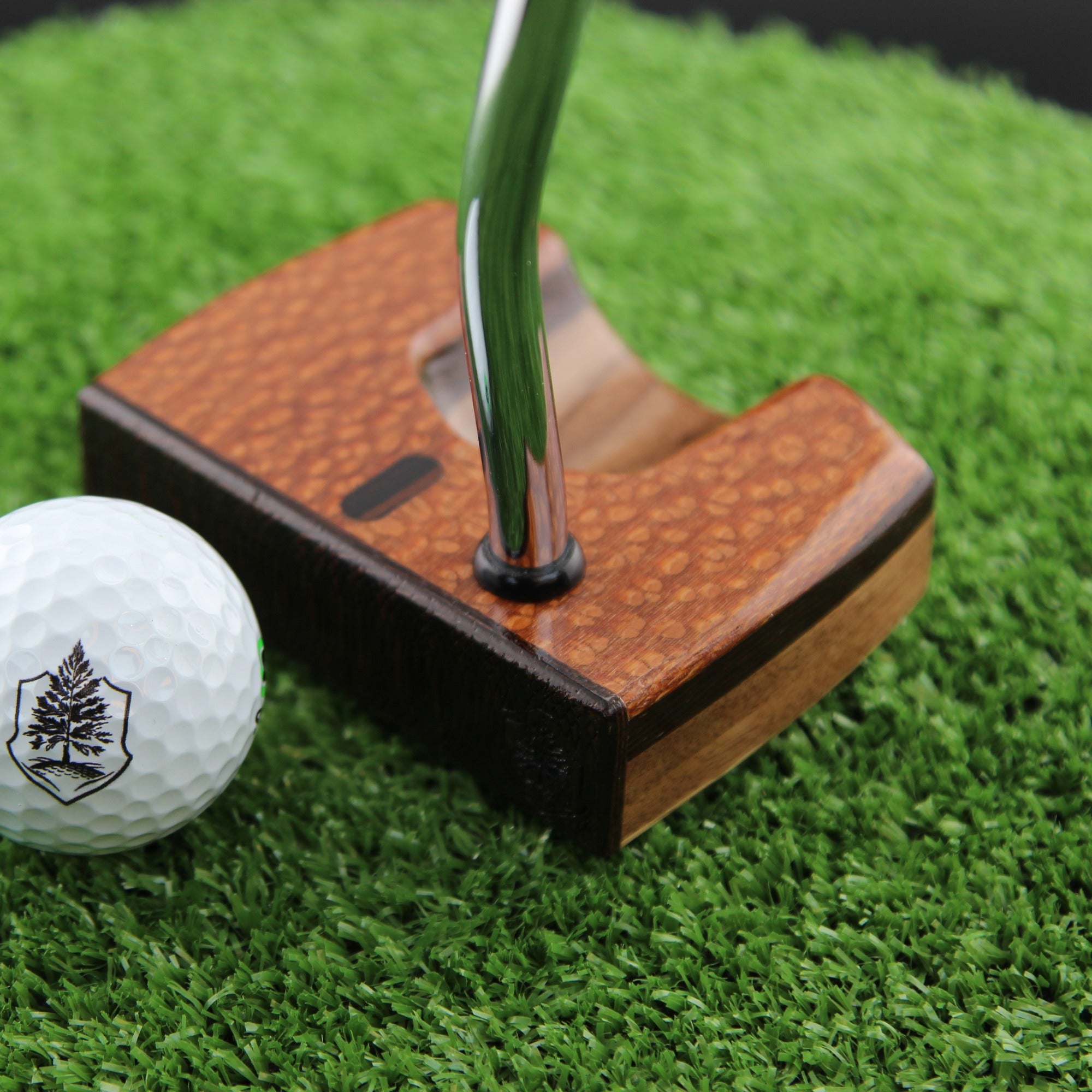 DARK CAT Leopardwood Wenge and Walnut exotic wood putter