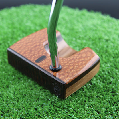 DARK CAT Leopardwood Wenge and Walnut exotic wood putter