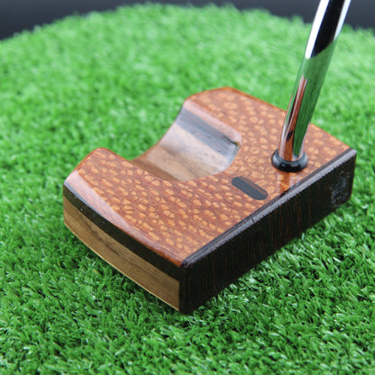 DARK CAT Leopardwood Wenge and Walnut exotic wood putter