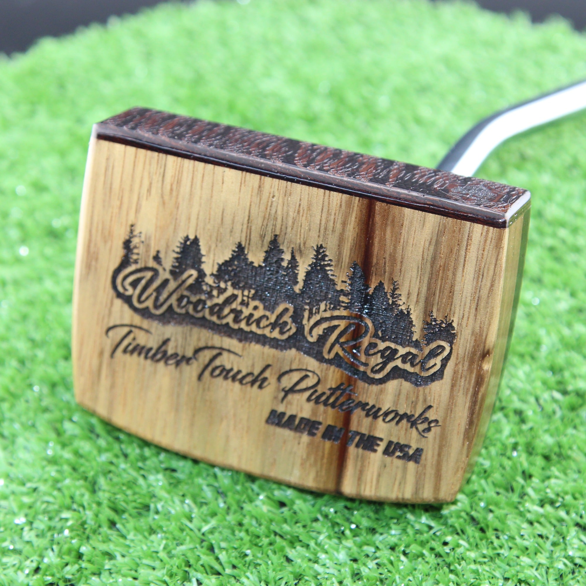 DARK CAT Leopardwood Wenge and Walnut exotic wood putter