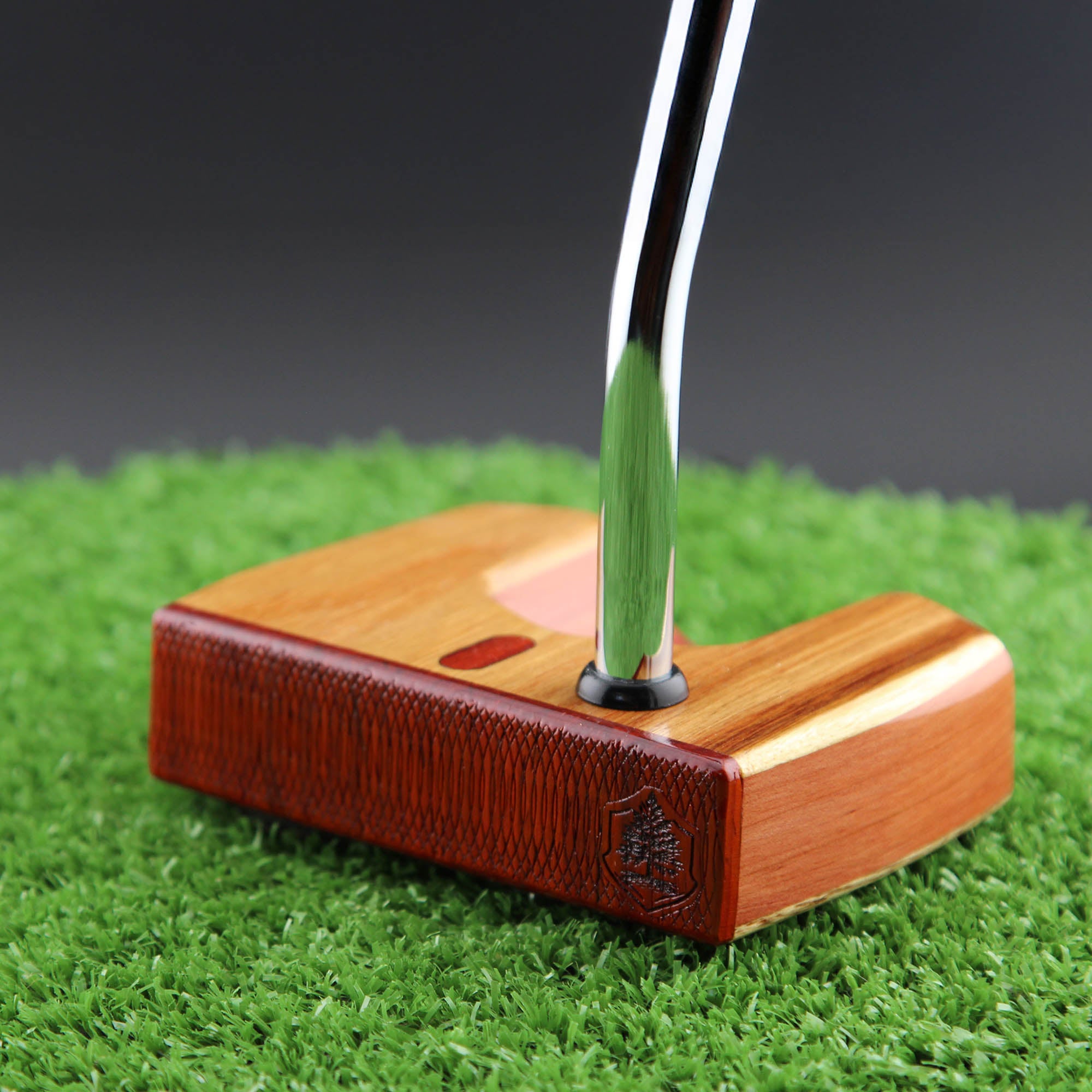 TimberTouch Woodrich wood putter with Canarywood and Cedar