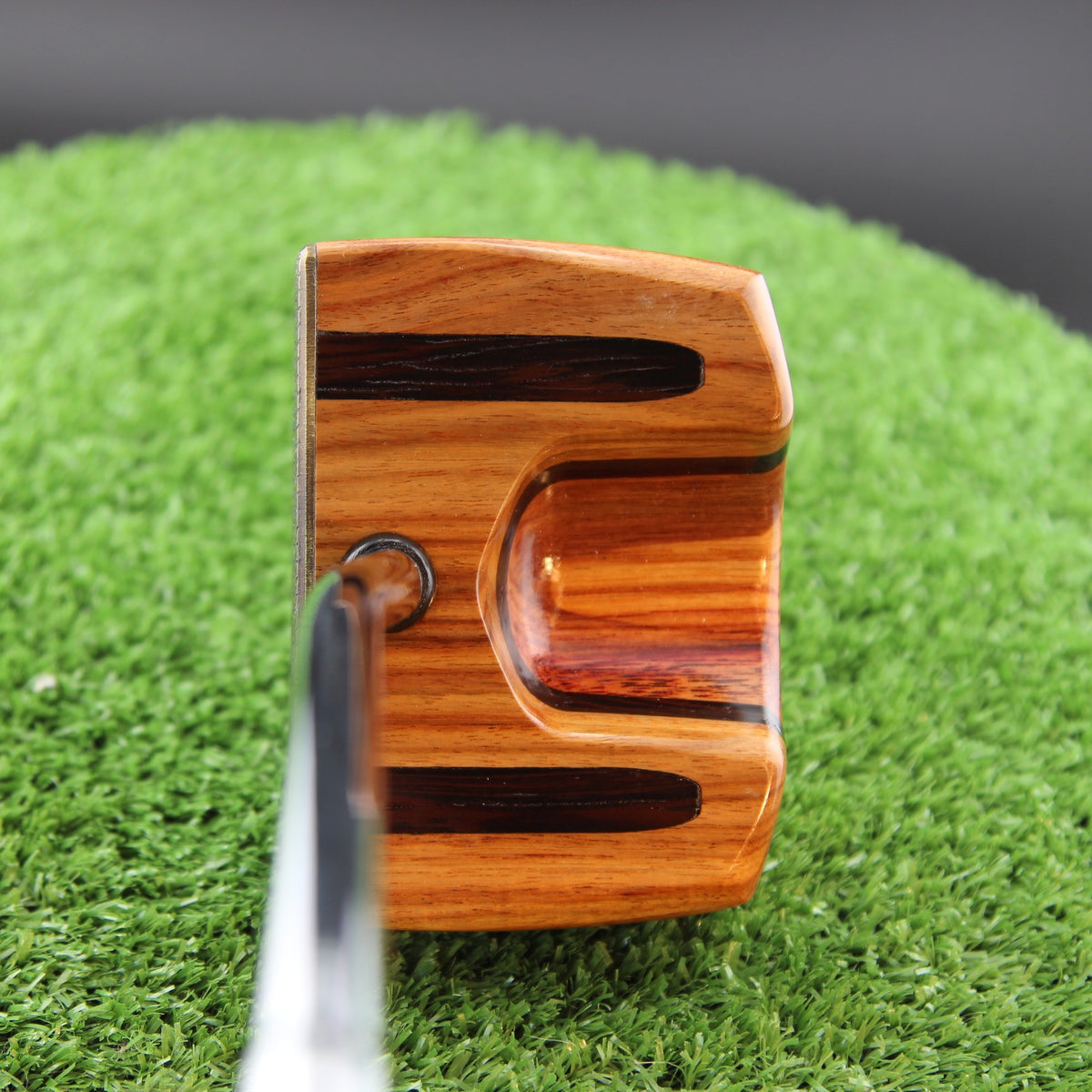 Midas Putter Canarywood with Brass Face zero torque center shaft Woodrich Regal Putter
