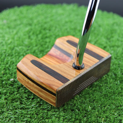 Midas Putter Canarywood with Brass Face zero torque center shaft Woodrich Regal Putter