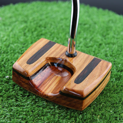 Midas Putter Canarywood with Brass Face zero torque center shaft Woodrich Regal Putter