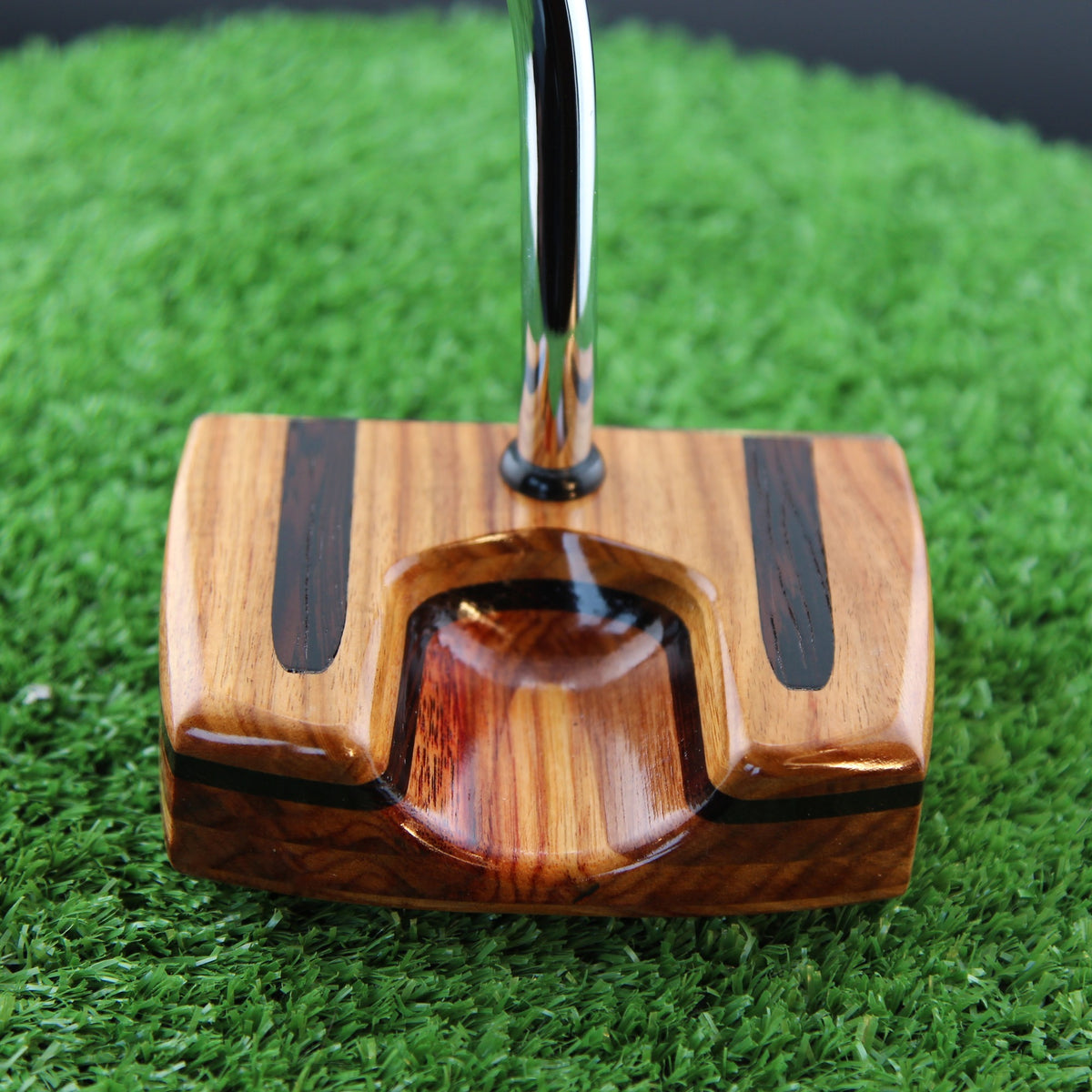 Midas Putter Canarywood with Brass Face zero torque center shaft Woodrich Regal Putter