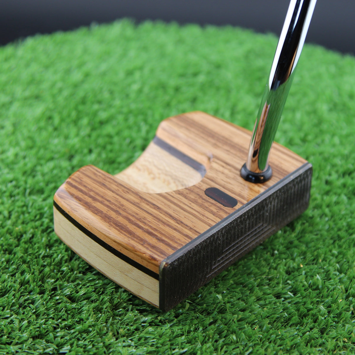 Nicolet Putter Zebrawood and Sycamore with Brass Face Woodrich Regal Putter
