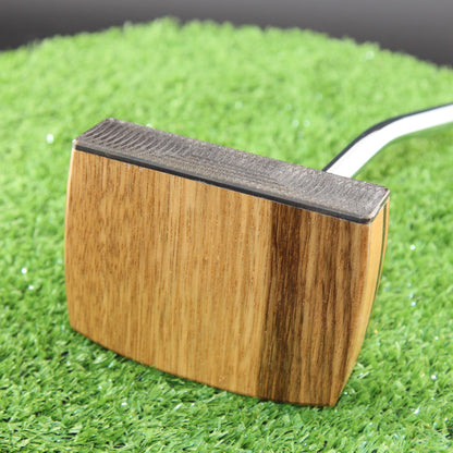 Nicolet Putter Zebrawood and Sycamore with Brass Face Woodrich Regal Putter