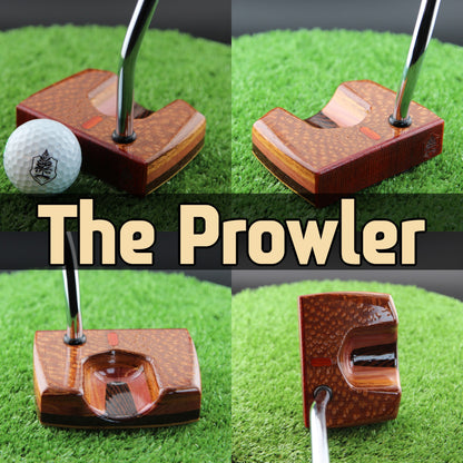The Prowler style Leopardwood exotic wood Woodrich Regal Putter