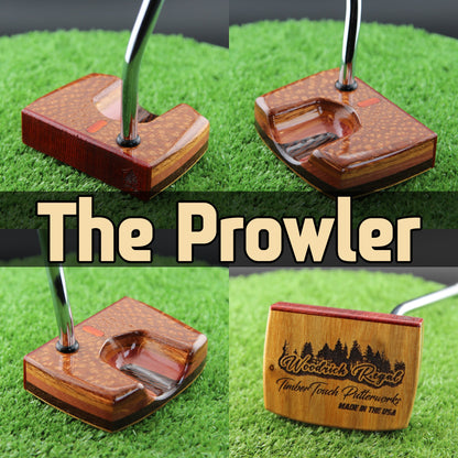 The Prowler style Leopardwood exotic wood Woodrich Regal Putter