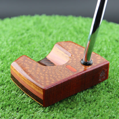 The Prowler style Leopardwood exotic wood Woodrich Regal Putter