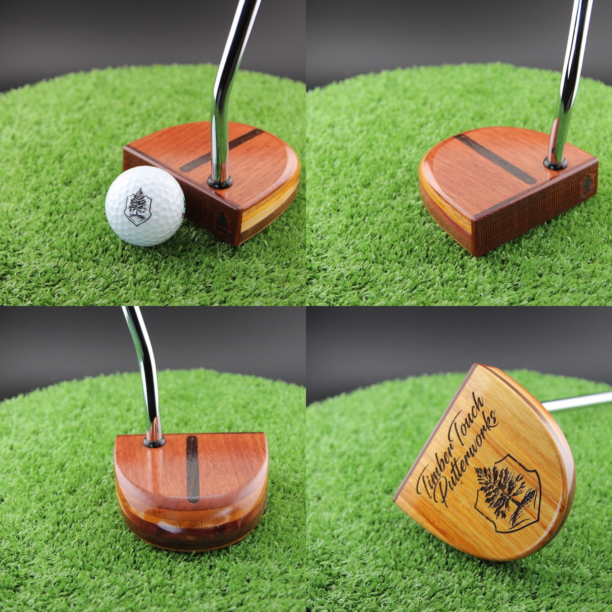One of a Kind Fatty Style Bubinga exotic wood with Canarywood and Wenge inlay