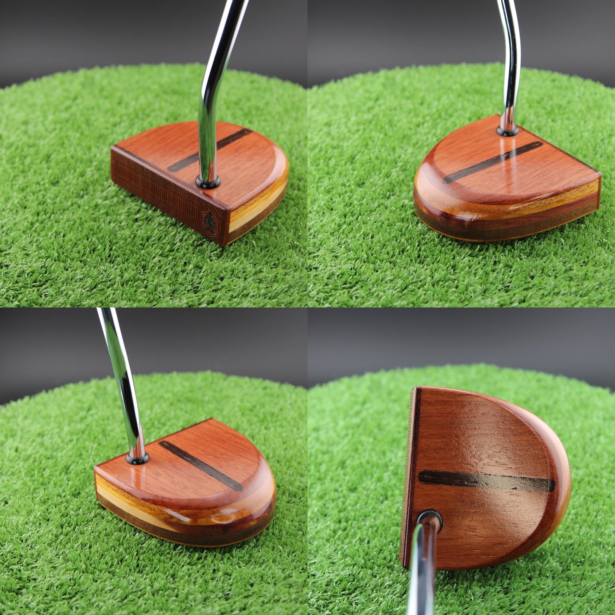 One of a Kind Fatty Style Bubinga exotic wood with Canarywood and Wenge inlay