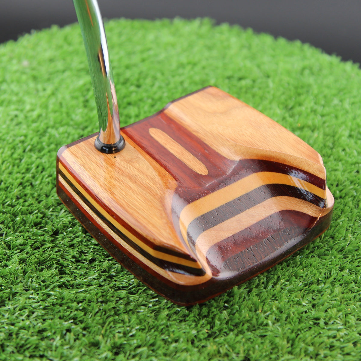 One of a Kind Canarywood and Padauk standard shaft mallet putter - Prototype