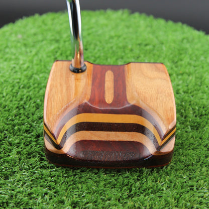 One of a Kind Canarywood and Padauk standard shaft mallet putter - Prototype