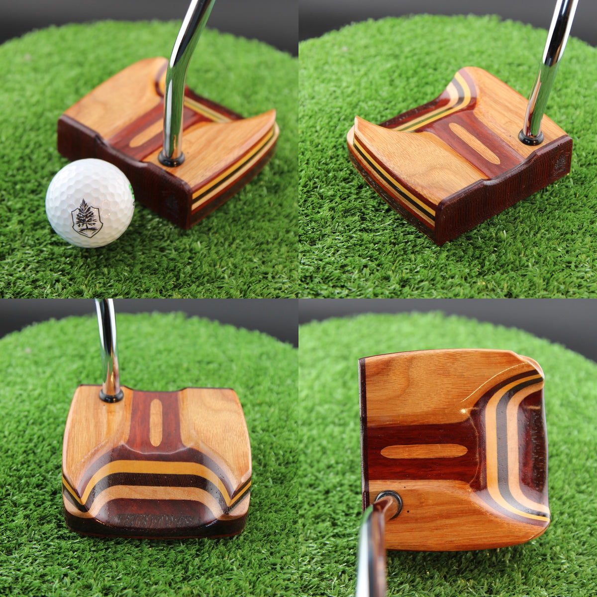 One of a Kind Canarywood and Padauk standard shaft mallet putter - Prototype