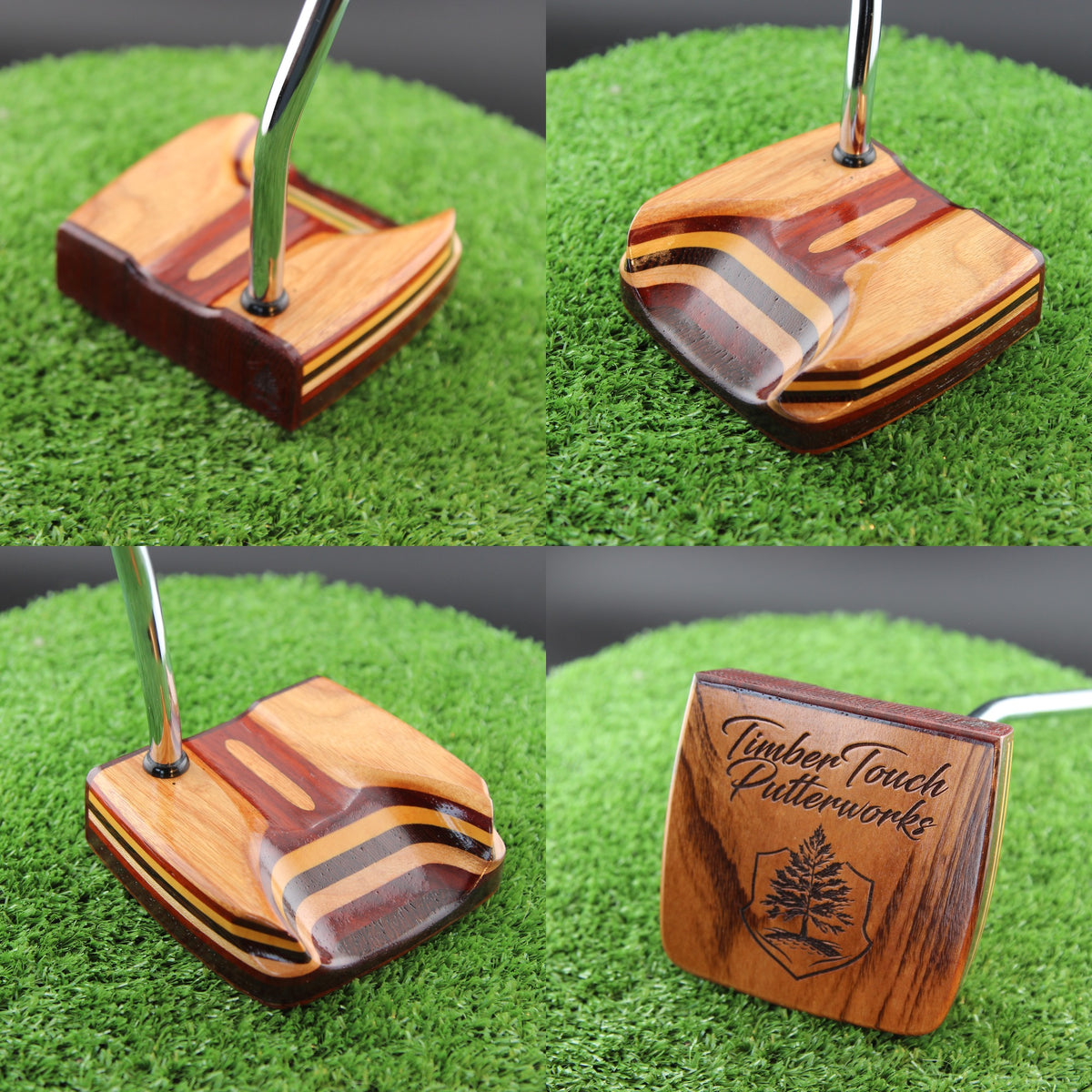 One of a Kind Canarywood and Padauk standard shaft mallet putter - Prototype
