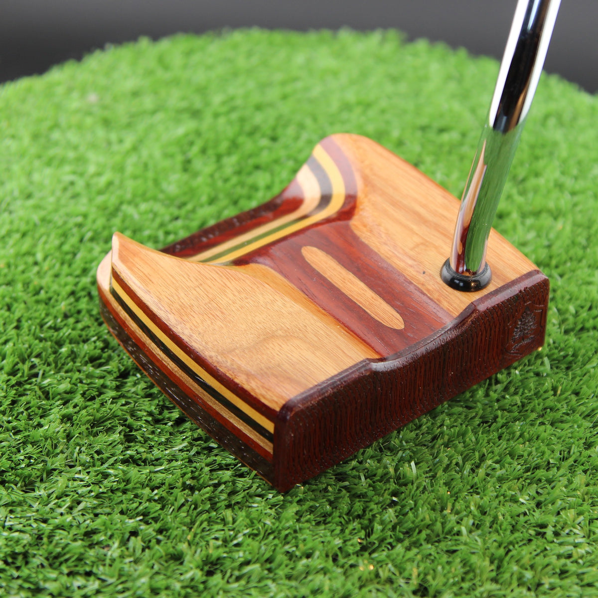 One of a Kind Canarywood and Padauk standard shaft mallet putter - Prototype