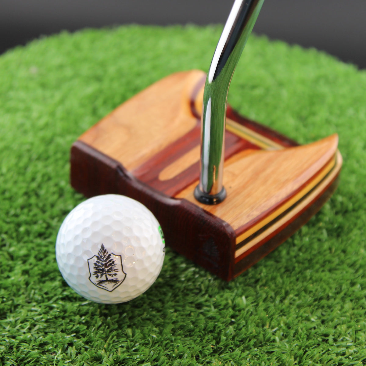One of a Kind Canarywood and Padauk standard shaft mallet putter - Prototype