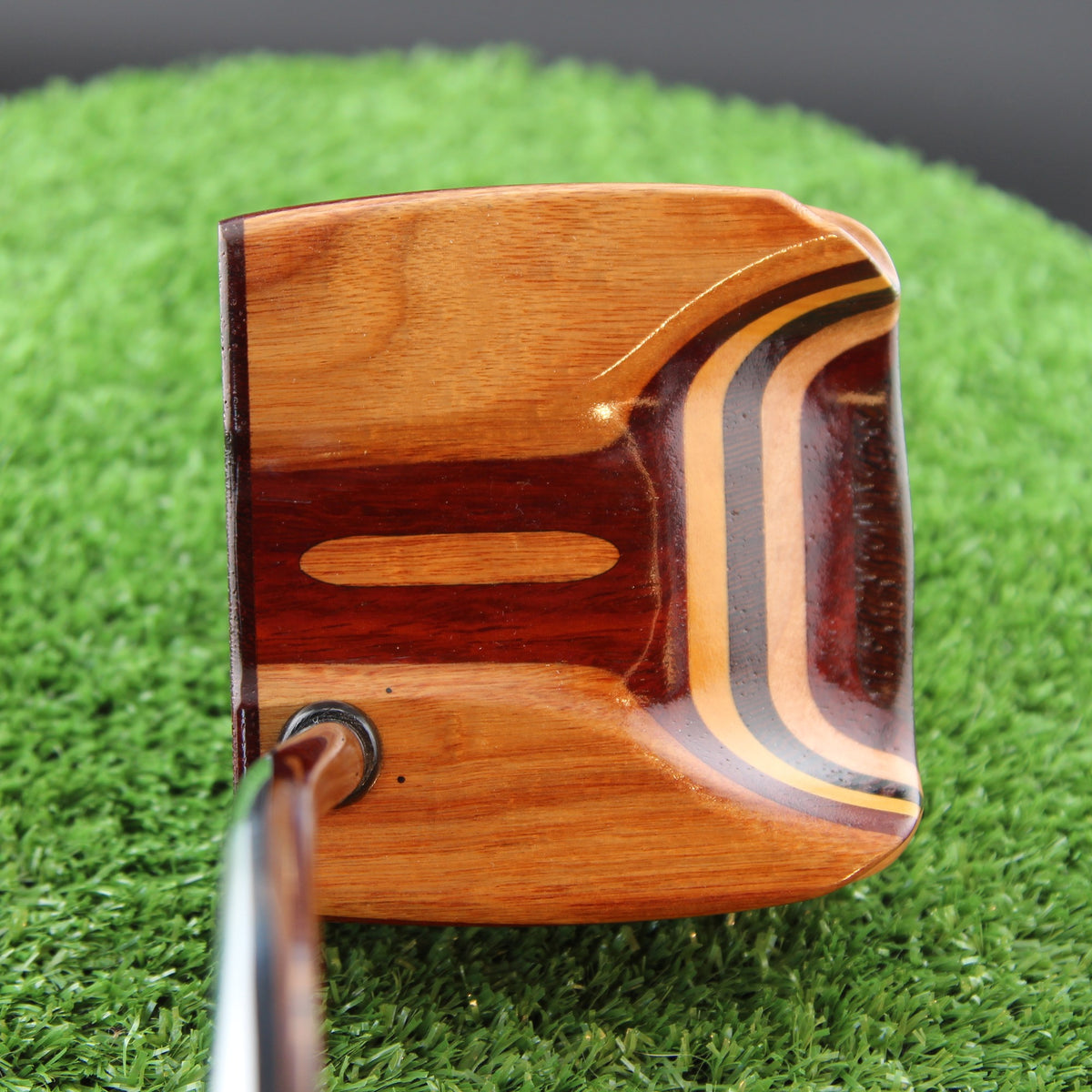 One of a Kind Canarywood and Padauk standard shaft mallet putter - Prototype