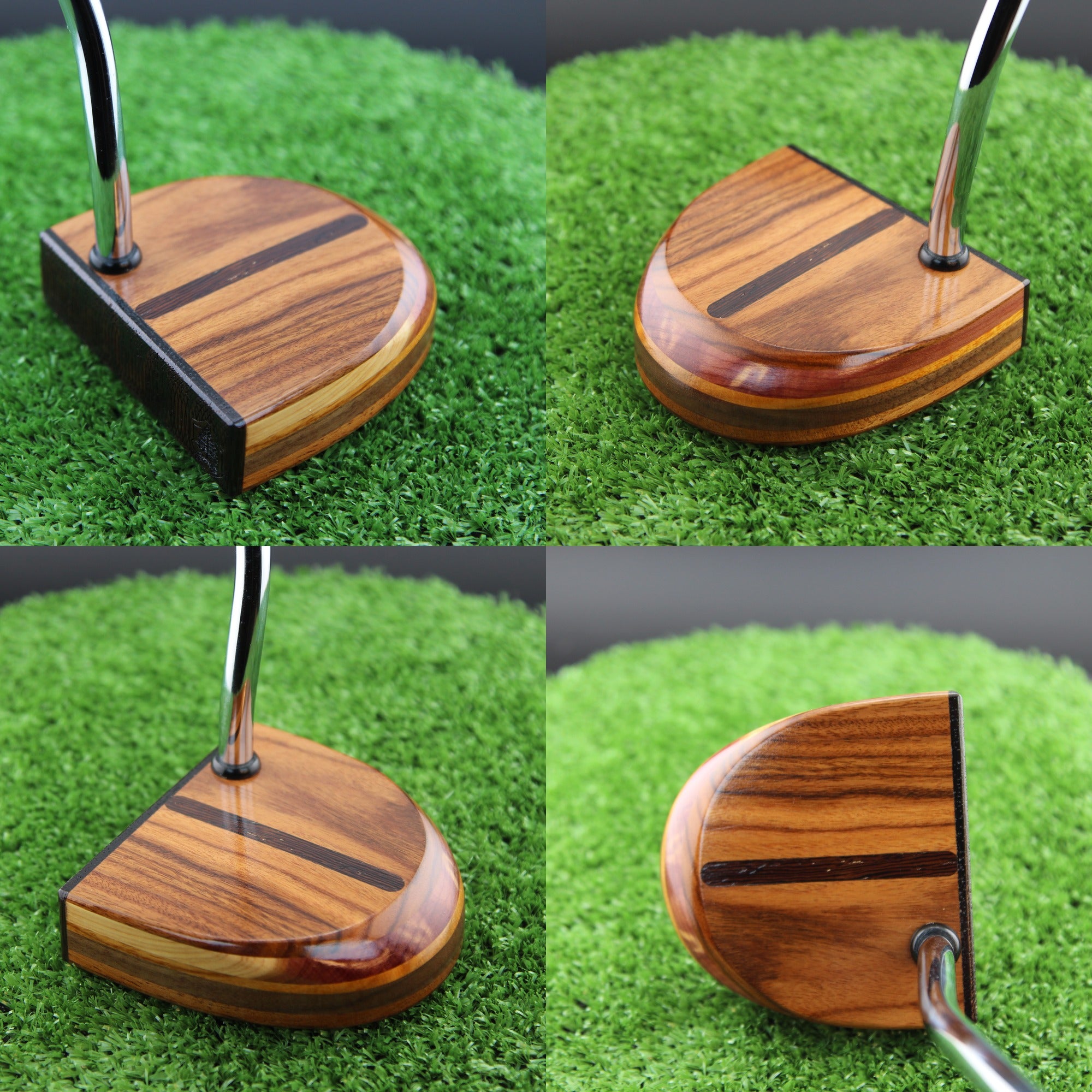 Unique LEFTY Rosewood Wenge and Walnut exotic wood FATTY putter