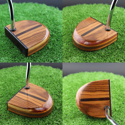 Unique LEFTY Rosewood Wenge and Walnut exotic wood FATTY putter