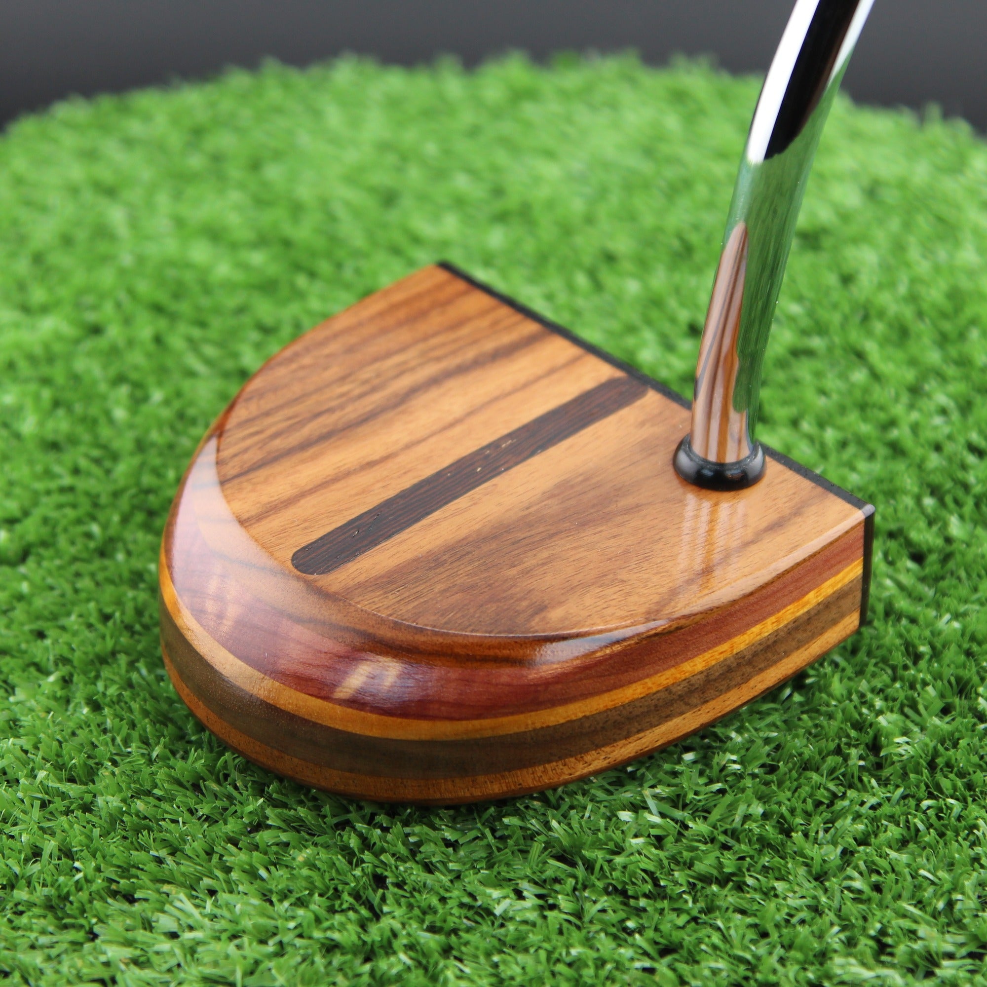 Unique LEFTY Rosewood Wenge and Walnut exotic wood FATTY putter