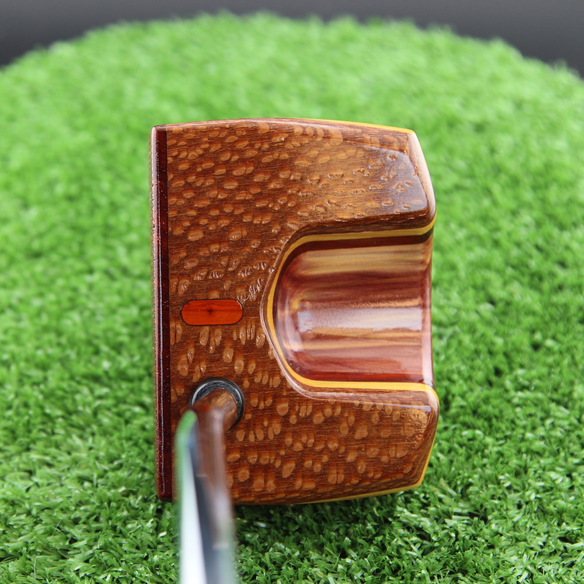 Leopardwood and USA Red Cedar wood putter One of a Kind