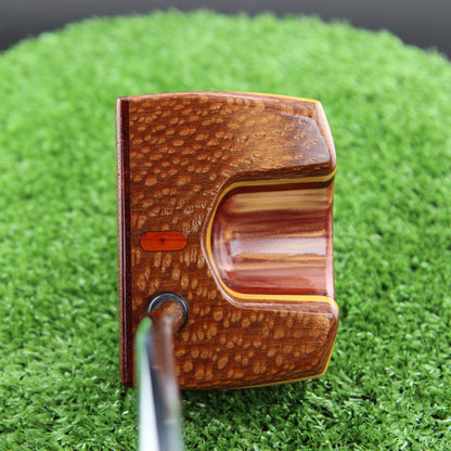 Leopardwood and USA Red Cedar wood putter One of a Kind