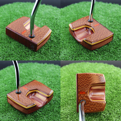 Leopardwood and USA Red Cedar wood putter One of a Kind