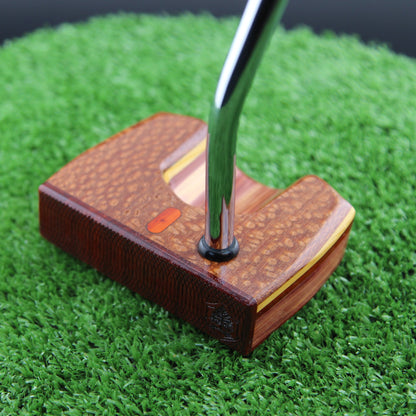 Leopardwood and USA Red Cedar wood putter One of a Kind