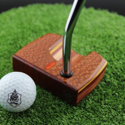 Leopardwood and USA Red Cedar wood putter One of a Kind