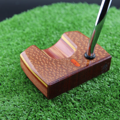 Leopardwood and USA Red Cedar wood putter One of a Kind