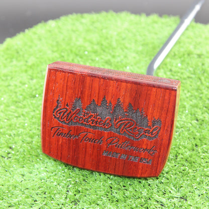 Leopardwood and USA Red Cedar wood putter One of a Kind