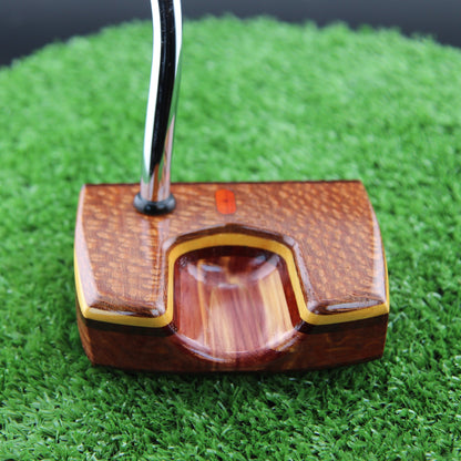 Leopardwood and USA Red Cedar wood putter One of a Kind