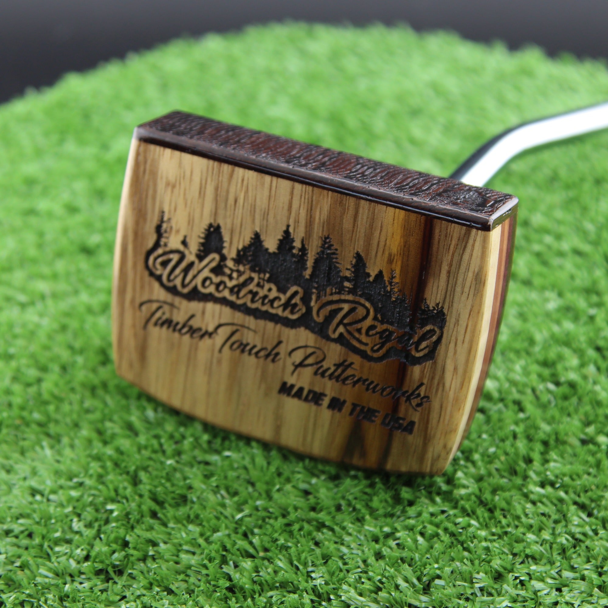 One of a Kind Leopardwood Cedar and Curly Maple exotic wood putter
