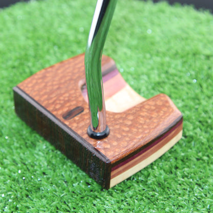 One of a Kind Leopardwood Cedar and Curly Maple exotic wood putter