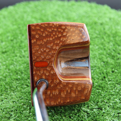 One of a Kind Leopardwood Walnut and Wenge exotic wood putter