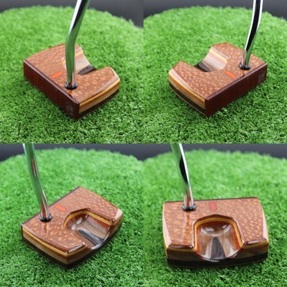 One of a Kind Leopardwood Walnut and Wenge exotic wood putter