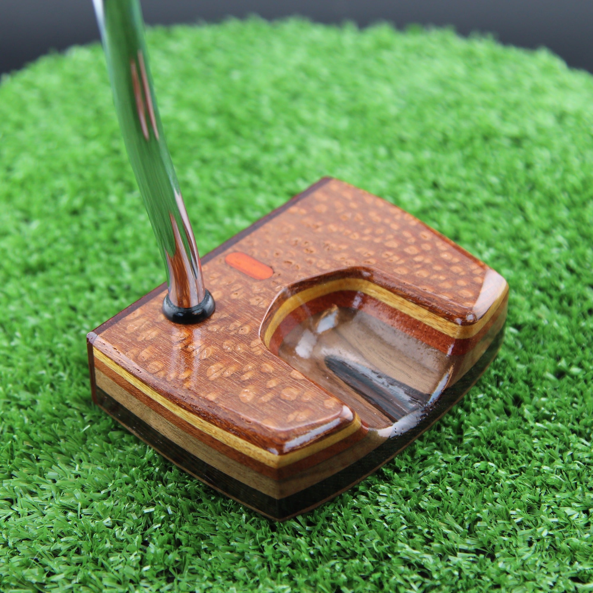 One of a Kind Leopardwood Walnut and Wenge exotic wood putter